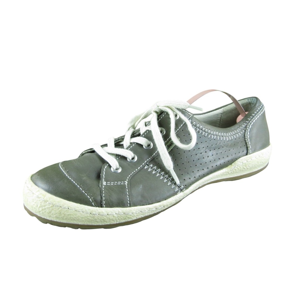 Josef Seibel Caspian Womens Sneaker Size 38‎ Walking Casual Brown Leather Shoe
